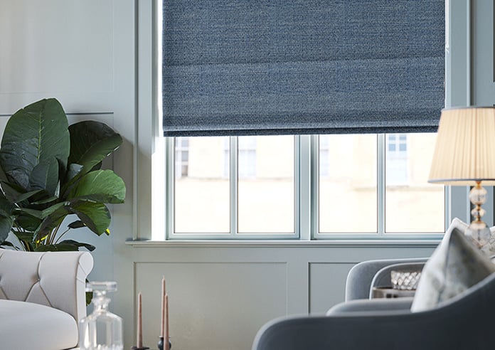 Jakarta, Blue Agate - Motorised Roman Blind - Image 5